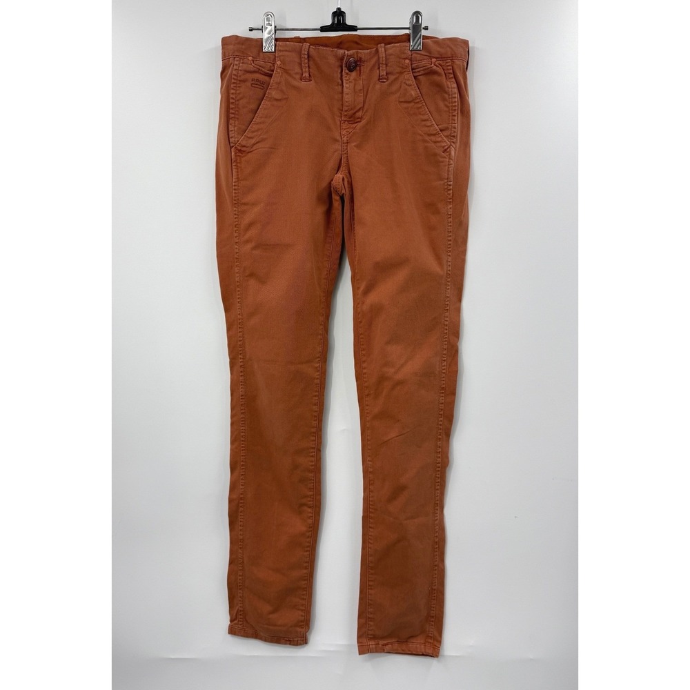 G Star‎ Raw Page Chino Tapered Fit Mens Cargo Pants Orange Size 28x32